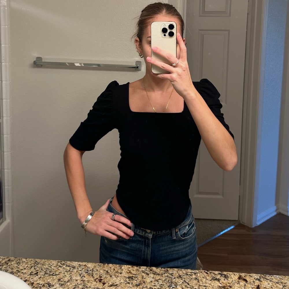 We the Free Black Top, Great Condition
